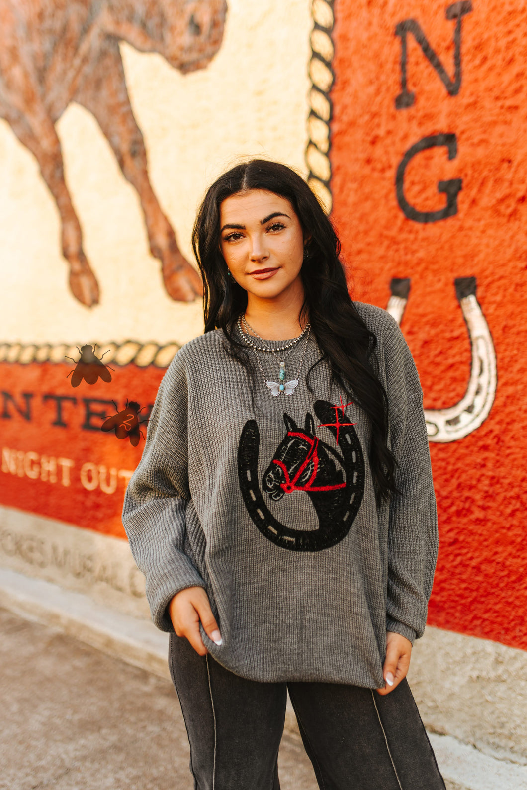 The Vintage Luck Grey Sweater S-3X