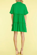 Load image into Gallery viewer, The Hill Country Kelly Green Tiered Dress S-L
