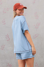 Load image into Gallery viewer, The Grove Buttersoft Glacier Blue Top S-L
