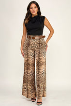 Load image into Gallery viewer, The Paden Camel Zebra Pants S-L
