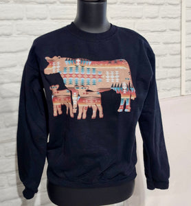 The Aztec Cattle SweatShirt S-2X
