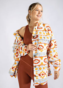The Abilene Aztec Sherpa Jacket S-3X