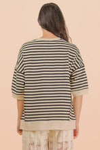 Load image into Gallery viewer, The Bowie Black Stripe Top S-L
