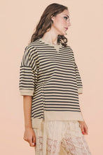 Load image into Gallery viewer, The Bowie Black Stripe Top S-L
