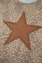 Load image into Gallery viewer, The Studded Star Leopard Top S-X
