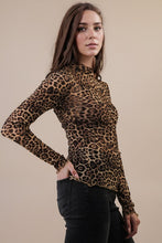 Load image into Gallery viewer, The Leopard Mesh Top S-L
