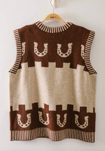 Load image into Gallery viewer, The Mocha Horse Sweater Vest S-L
