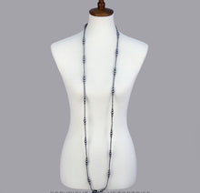 Load image into Gallery viewer, Silver Moon Lake Faux Navajo Pearl Strand Necklace
