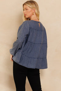 The Athens Denim Top S-L
