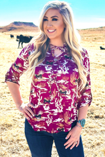 Load image into Gallery viewer, The Desert Plum Top S-2X
