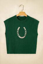 Load image into Gallery viewer, The Evergreen Horseshoe Sweater Vest S-XL
