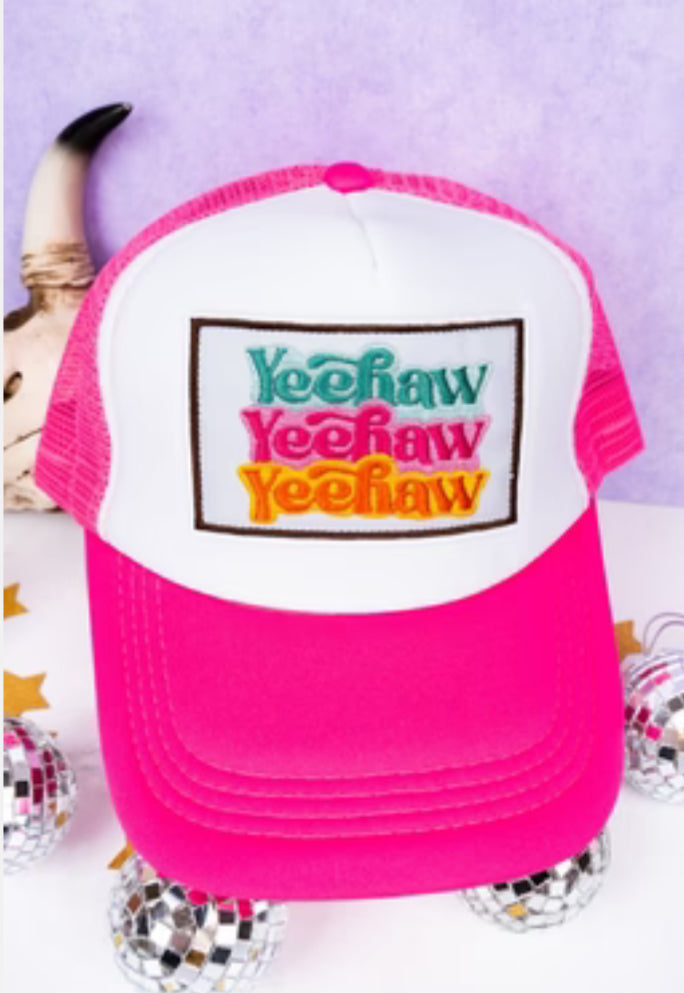 The YeeHaw Pink Trucker Hat