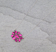 Load image into Gallery viewer, The Flora Pink Concho Necklace
