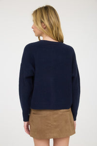 The Navy Pony Cardigan Sweater S-L