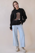 Load image into Gallery viewer, The Black Boot Sweater S-L
