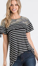 Load image into Gallery viewer, The Stripe Camo Top S-L
