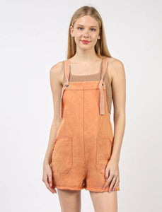 The Laredo Romper in Salmon S-L