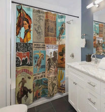 Load image into Gallery viewer, The Retro Rodeo Shower Curtain
