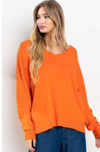 Load image into Gallery viewer, The Katy Sweater in Orange S-L
