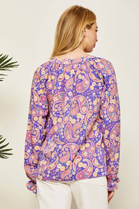 The Pecos Paisley Top S-3X