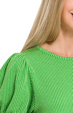 Load image into Gallery viewer, The Willow Top in Kelly Green S-L
