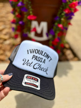 Load image into Gallery viewer, Vet Check Trucker Hat in Black
