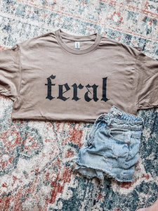 The Feral Tee in Sand S-XL