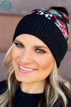 Load image into Gallery viewer, The Red River Aztec Pom Beanie
