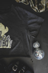 The Whoa Cowboy Crop Tee S-XL
