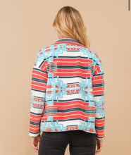 Load image into Gallery viewer, The Bridge City Blue-Orange Aztec Jacket S-L
