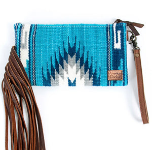The Blues Alamo Saddle Bag Fringe Wristlet