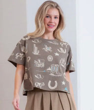Load image into Gallery viewer, The Midland Western Olive Top S-L

