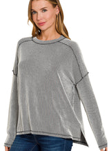 Load image into Gallery viewer, The Trinity Black &amp; White Ribbed Top S-3X
