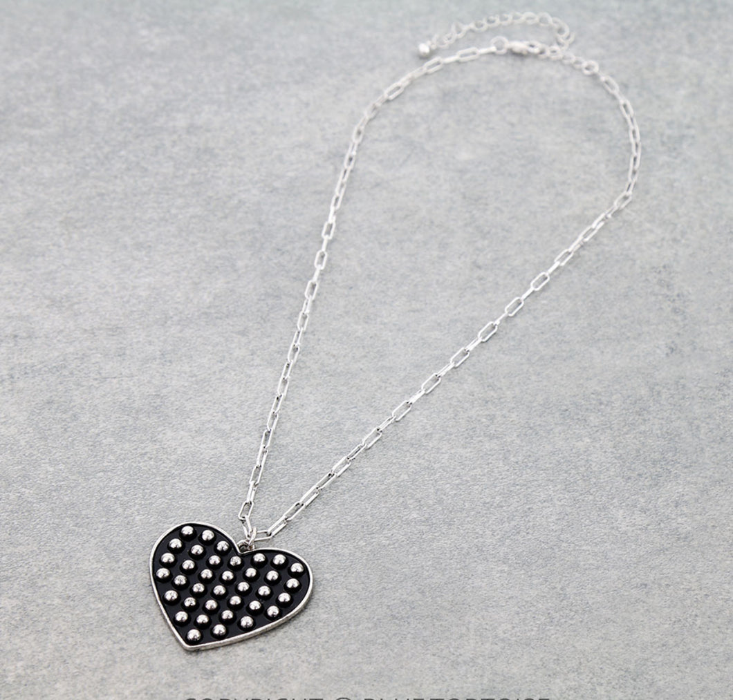 The Western Bubble Heart Necklace