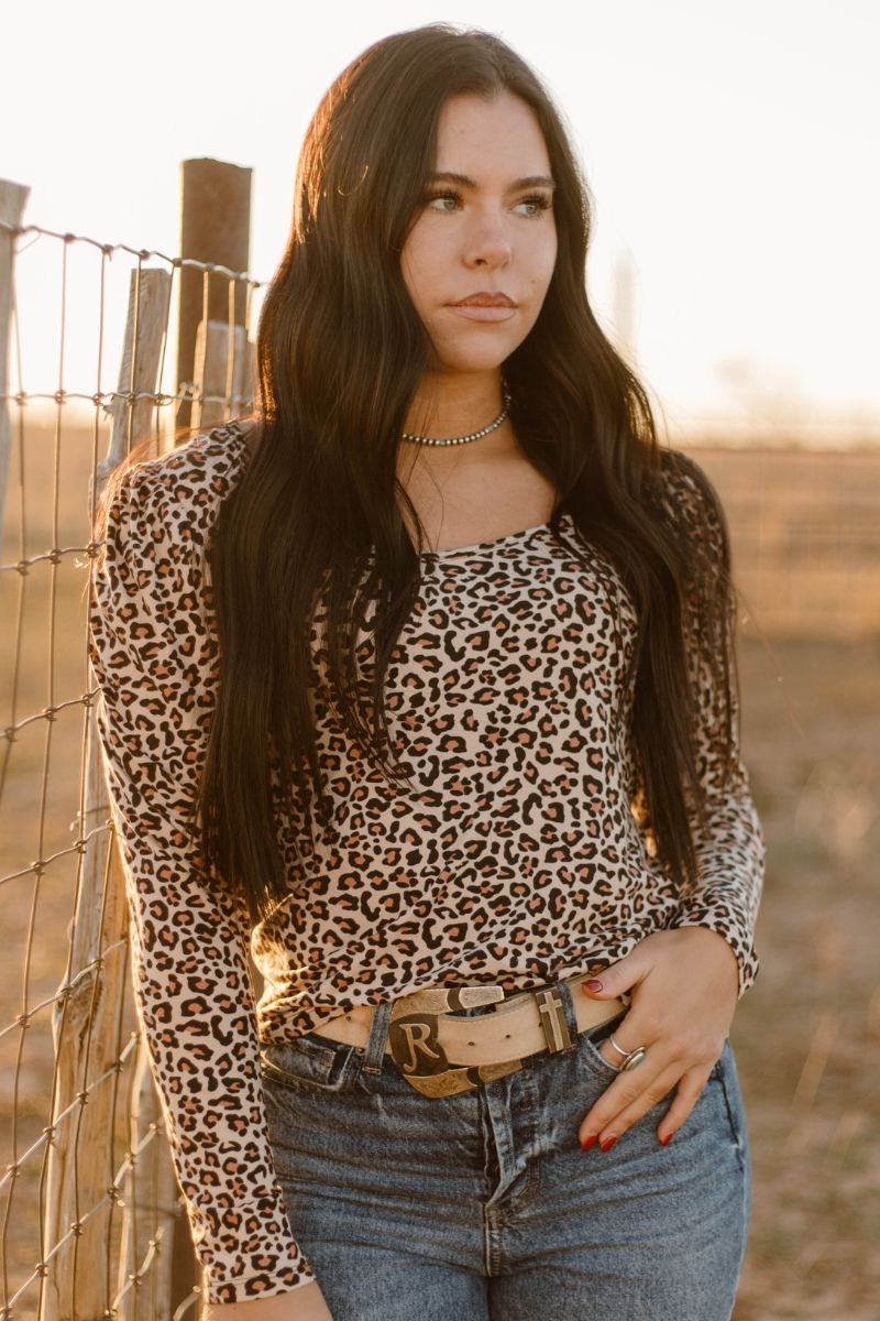 The Bubble Leopard Babe Top S-3X
