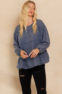 The Athens Denim Top S-L
