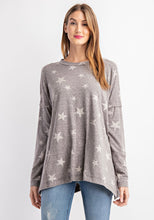 Load image into Gallery viewer, The Taylor Gray Star Top 1X-3X
