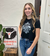 Load image into Gallery viewer, The DeSoto Aztec Crop Tee S-L
