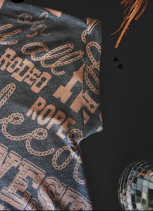 The Western Lingo Brown-Black Top S-3X