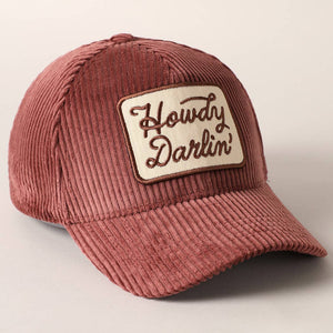 Howdy Darlin' Corduroy Cap