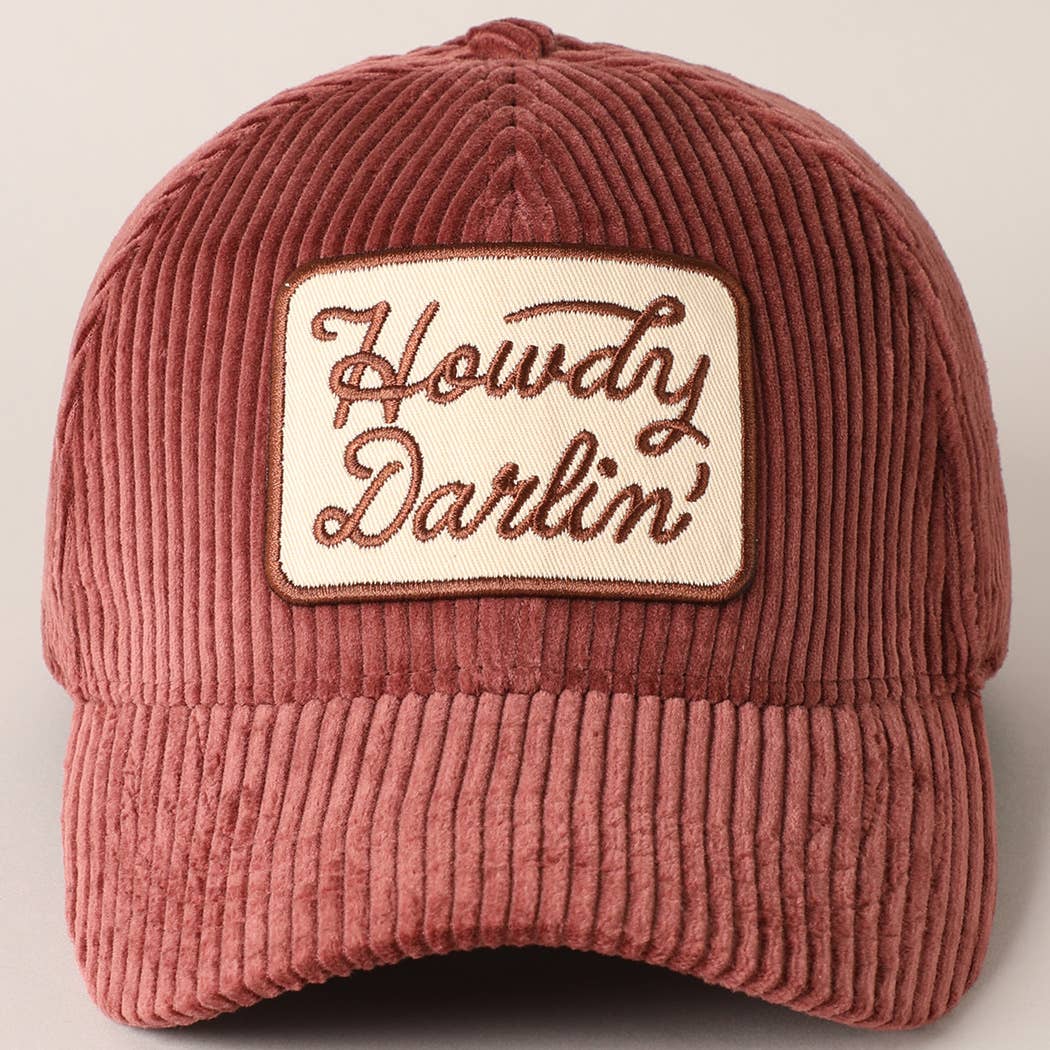 Howdy Darlin' Corduroy Cap
