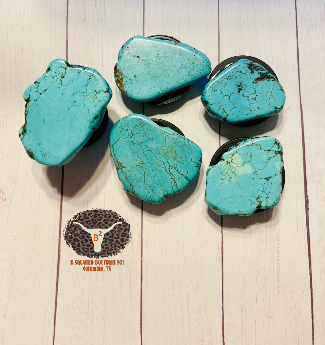 Turquoise Chunk Phone Grip