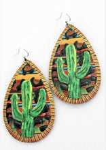 Load image into Gallery viewer, Cactus Wildcat Earrings
