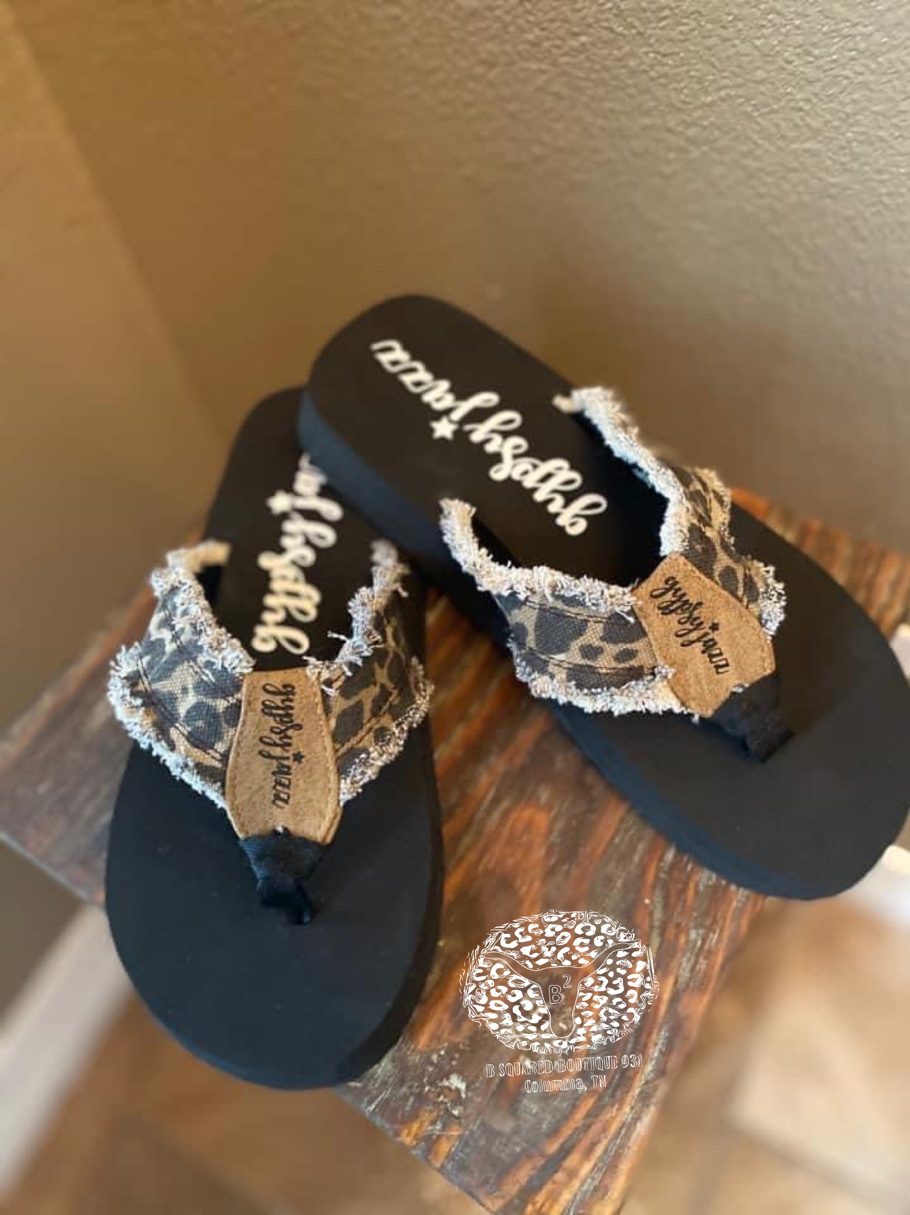 Cheetah Print Flip Flops by Gypsy Jazz