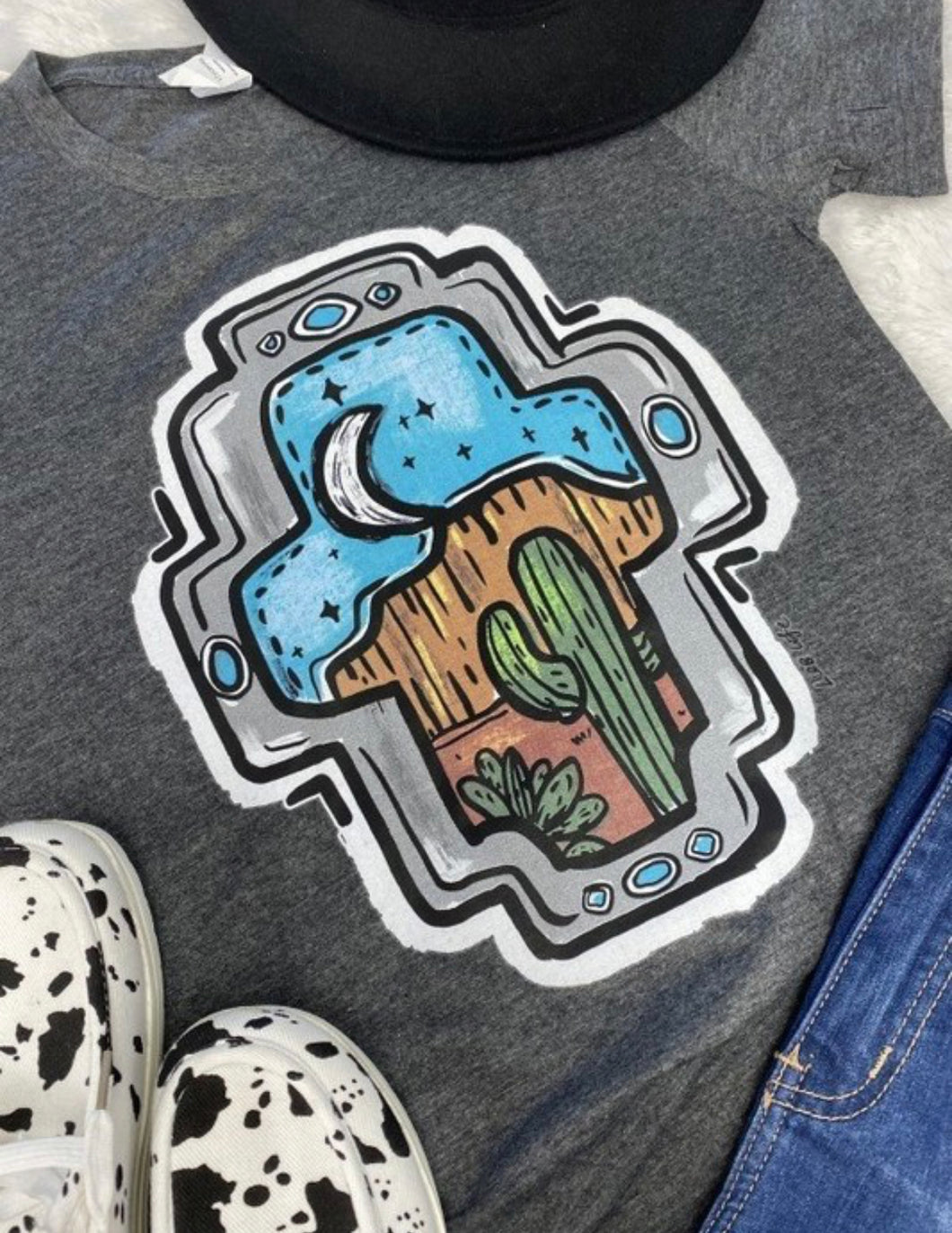 The Desert Cross Tee S-3X