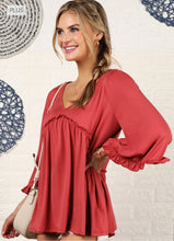 Load image into Gallery viewer, The Jana Top in Cranberry 1X-3X
