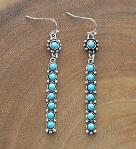 The Turquoise Bar Earrings